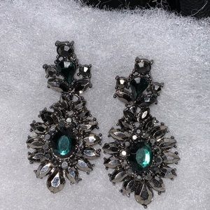 NEW Green Stone Metal Earnings